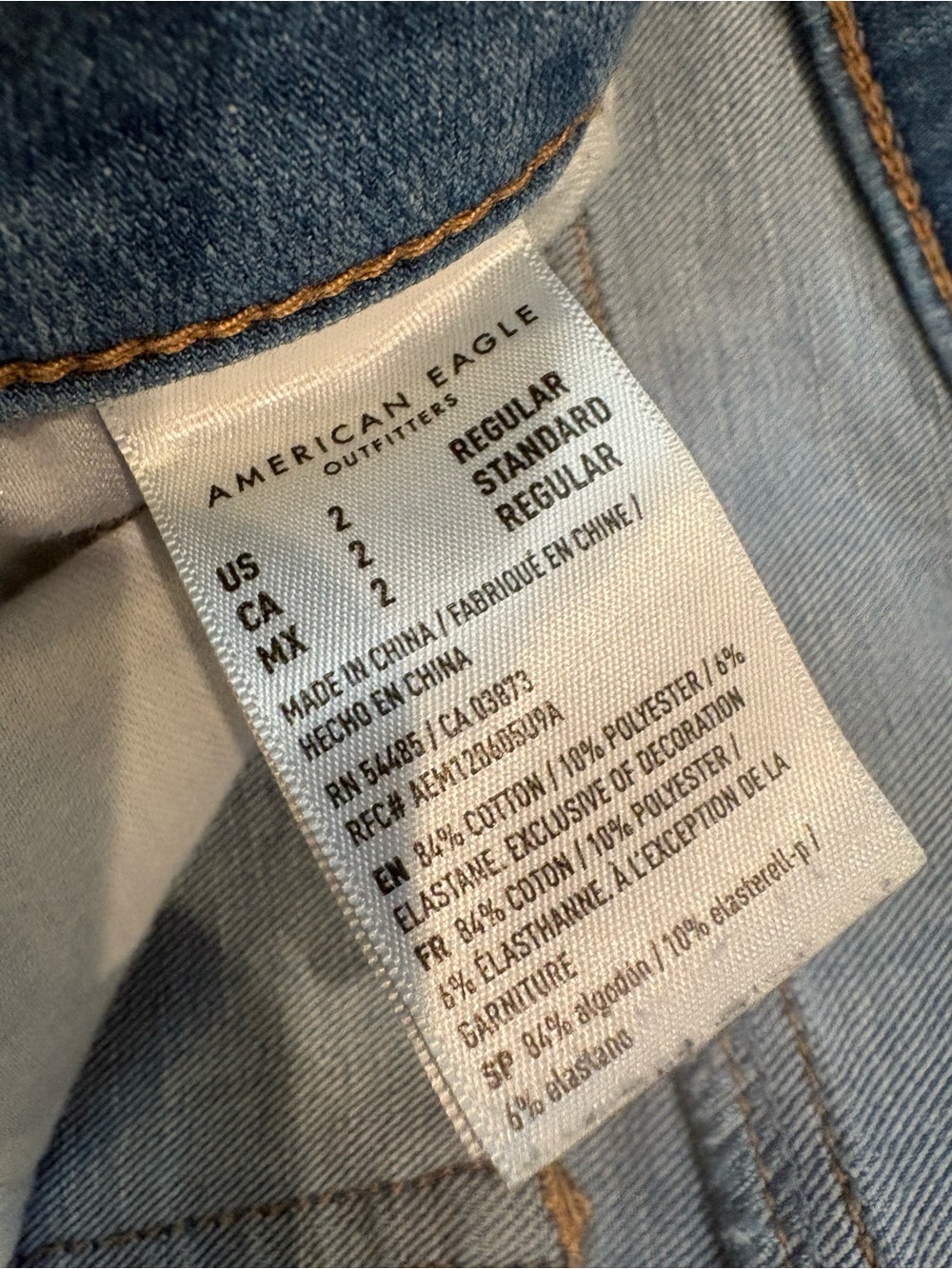 American Eagle Skinny Jeans Sz 2 - Picture 3 of 6